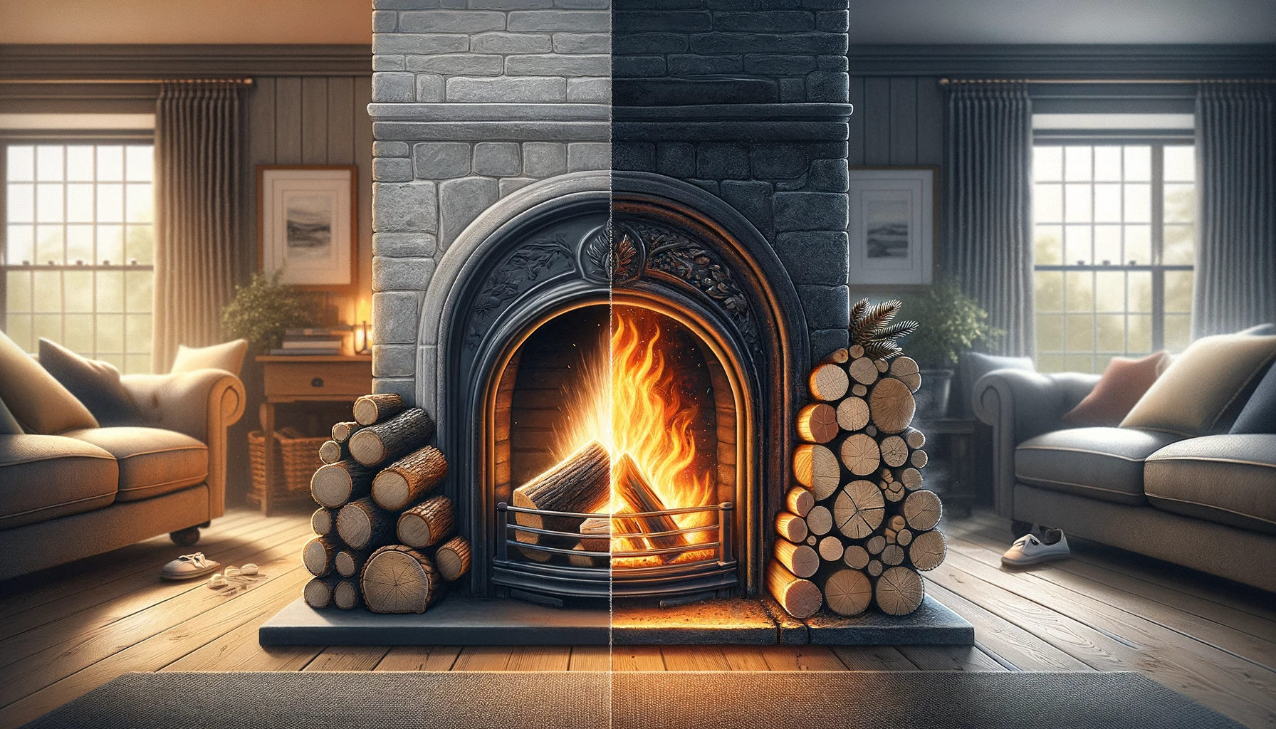 The Difference In Hard And Softwoods In Fireplaces